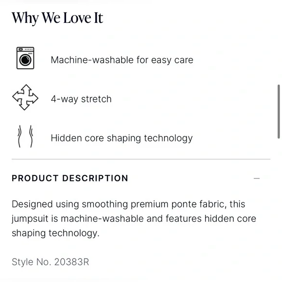 Spanx ‘the perfect sleeveless jumpsuit’ size XL, black, zip up back - Picture 7 of 8